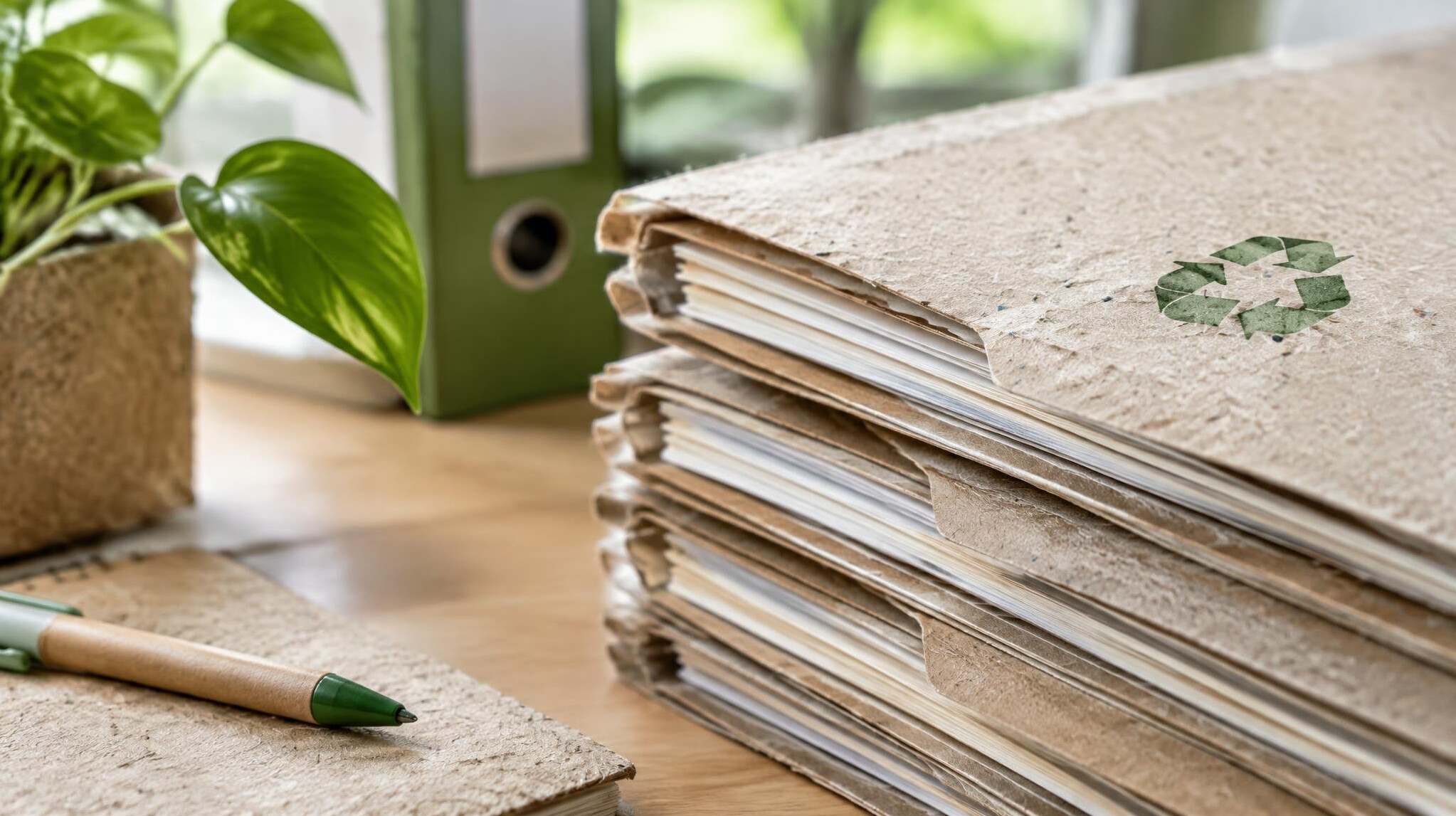 recycled paper closeup