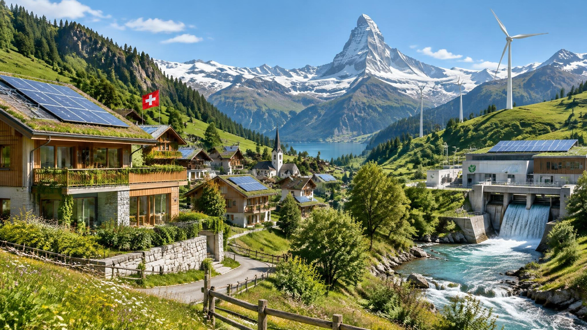 green swiss village